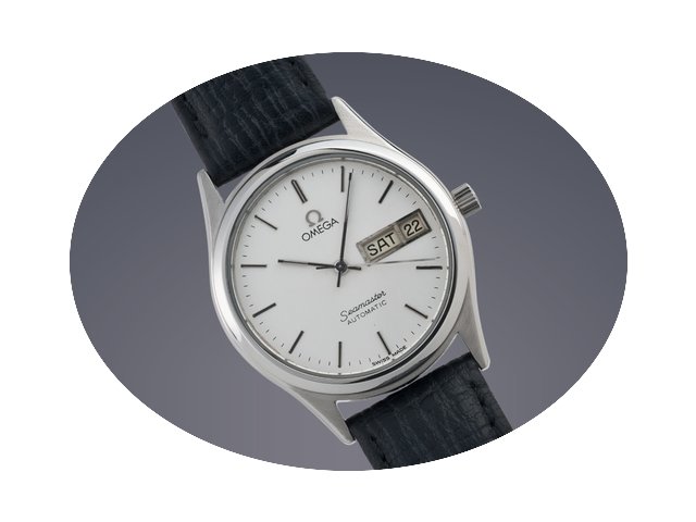 Omega Seamaster steel automatic watch...