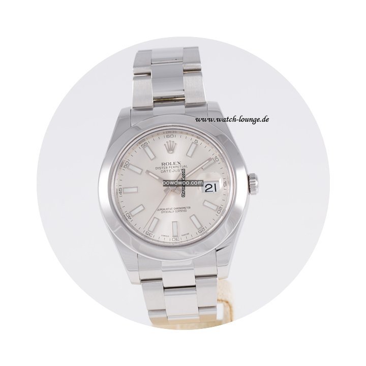 Rolex Datejust II silber Index LC 100 to...