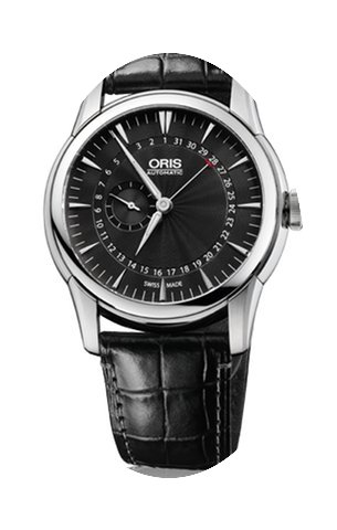 Oris Artelier Pointer Date Black Crocodi...