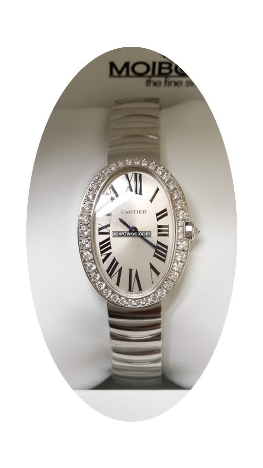 Cartier Baignoire 18K White Gold Small S...