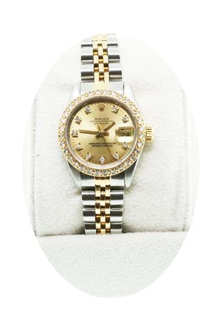 Rolex Datejust 69173 Two Tone Diamond Ch...