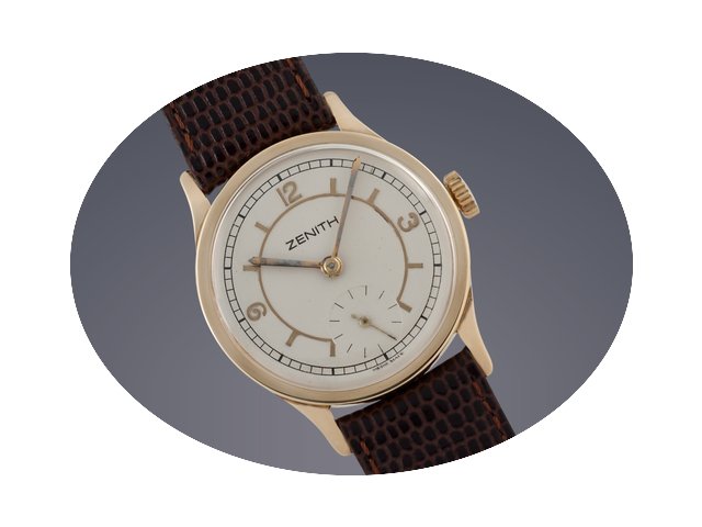 Zenith 18ct gold manual wind watch...