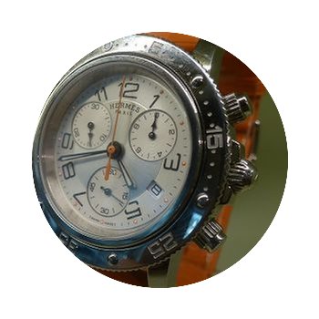 Hermès modern 2015 clipper chrono steel...