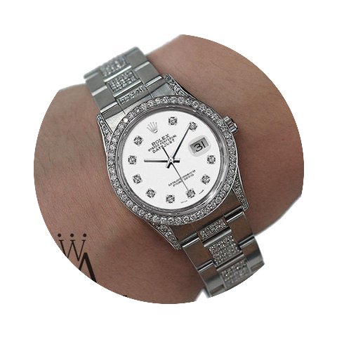 Rolex Diamond Rolex Watch- Datejust 1620...