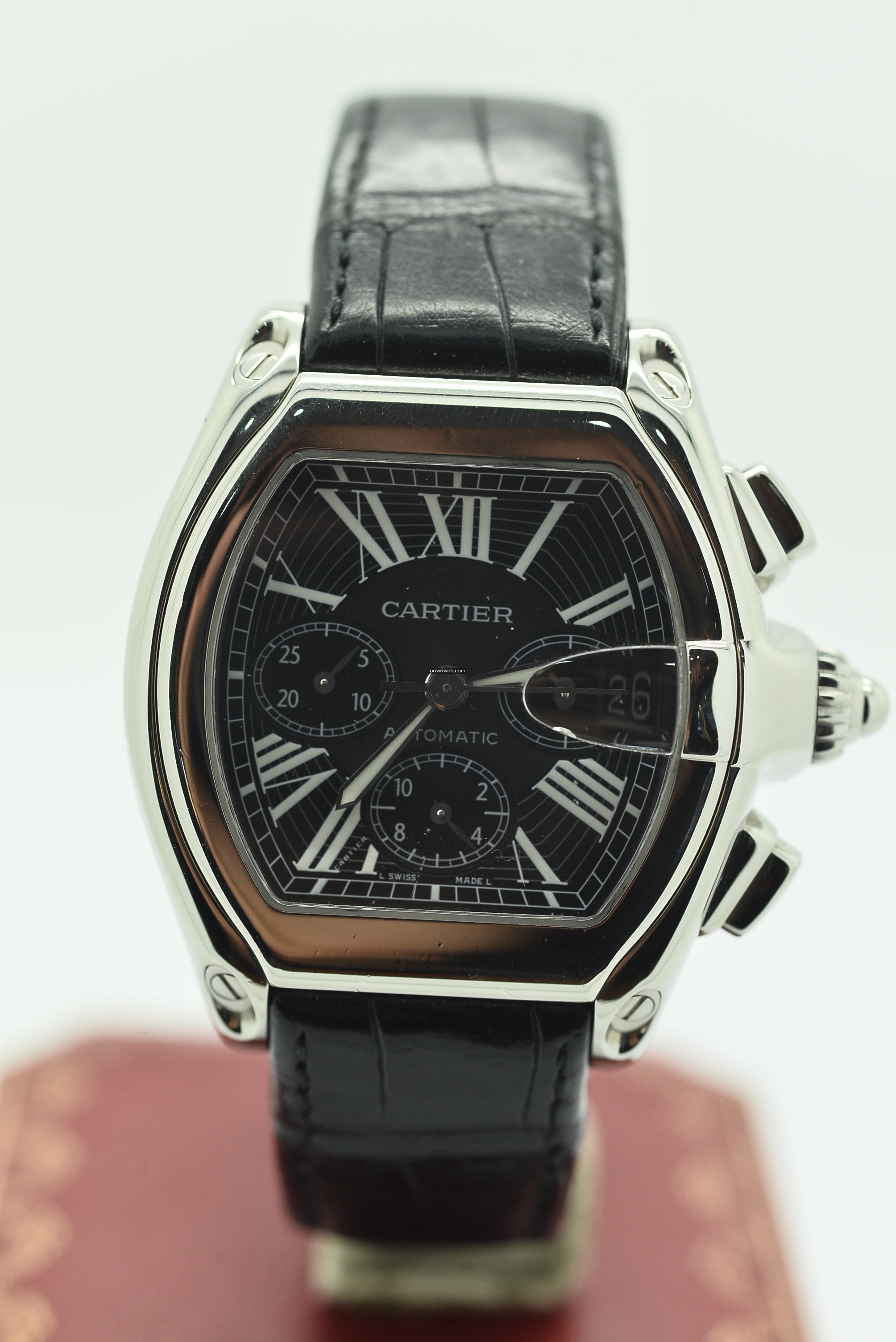 CARTIER ROADSTER CHRONOGRAPH BLACK Stain...
