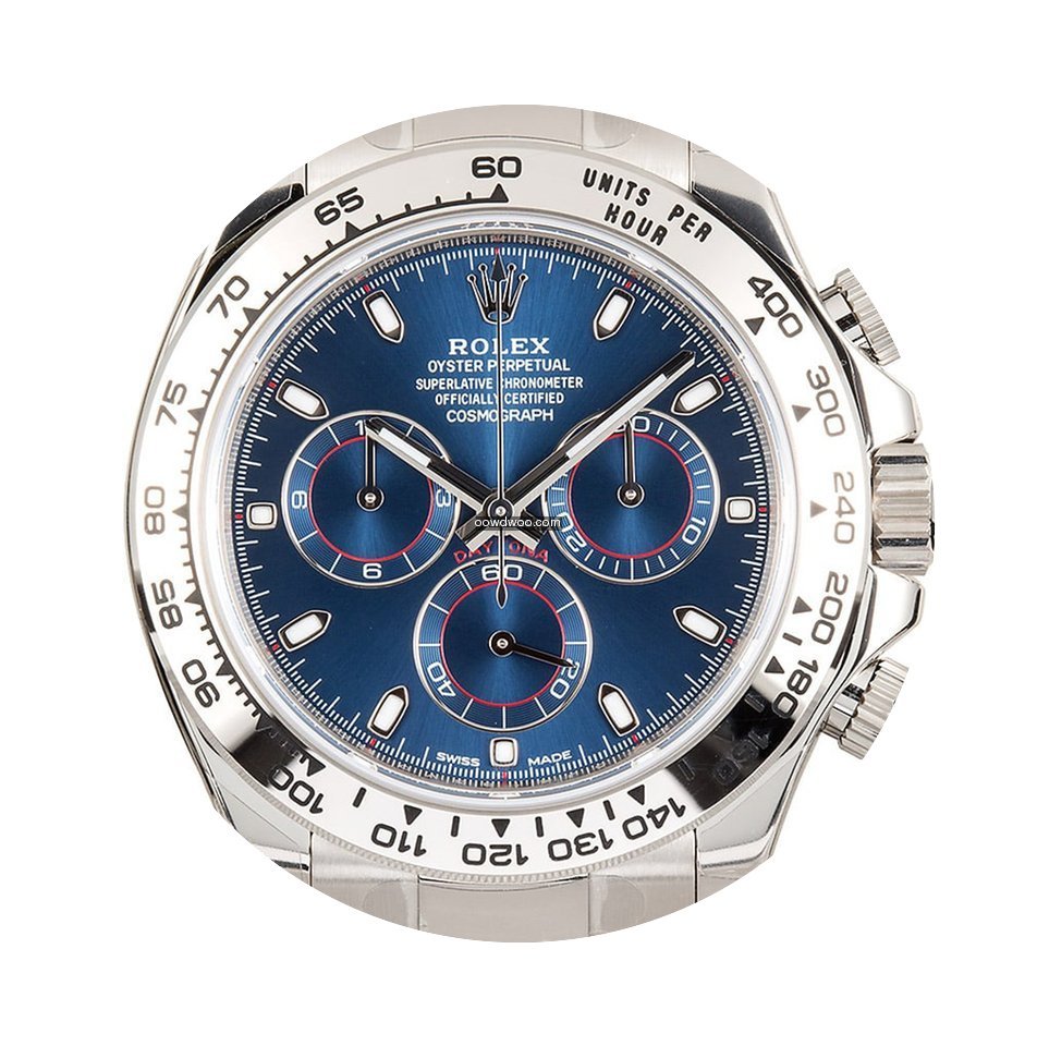 Rolex Cosmograph Daytona White Gold Blue...