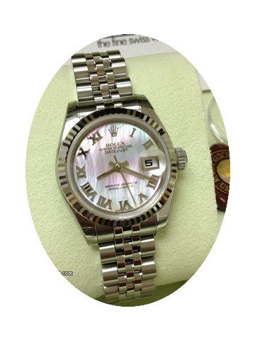 Rolex Datejust Pink MOP ROMAN Dial White...