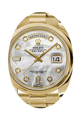 Rolex Day-Date 36 118208-MOPDDP White Mo...