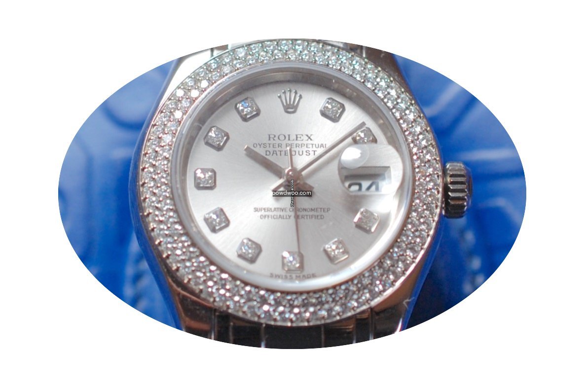 Rolex Datejust Pearlmaster Lady Whitegol...