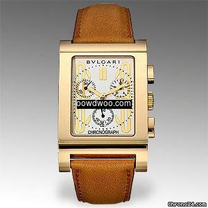 Bulgari Rettangolo Chronograph yellow go...