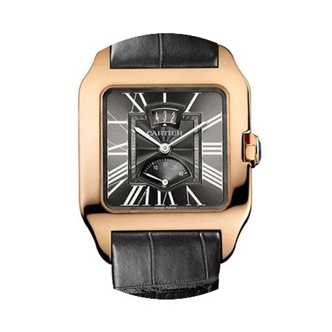 Cartier Santos Dumont Gray Galvanized Fl...