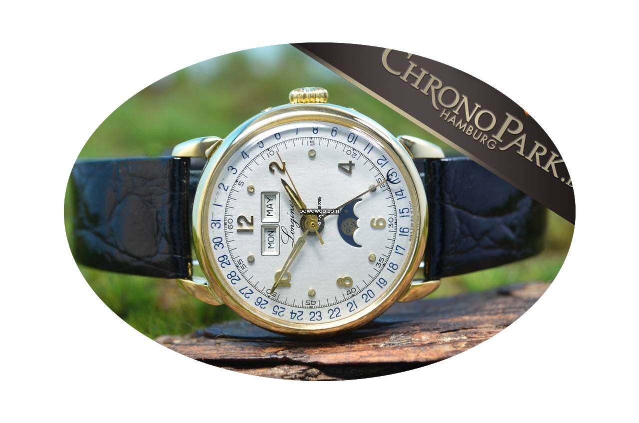 Longines 18kt Gold Phase de Lune Vintage...