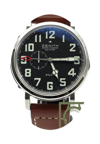 Zenith Pilot Type 20 GMT Aeronef brown s...
