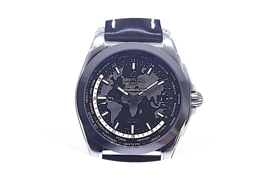 Breitling Galactic Unitime Black Dial WB...