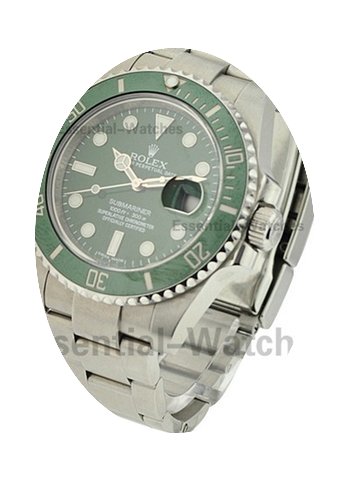 Rolex Used Green Submariner Green Cerami...