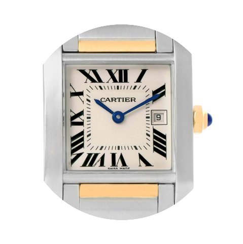 Cartier Tank Francaise Midsize Steel 18k...