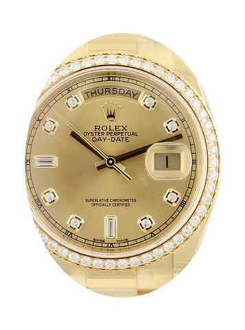Rolex Day-Date 36 118348-GLDDDP Champagn...