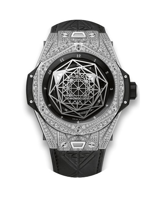 Hublot Big Bang Sang Bleu Titanium Pave...