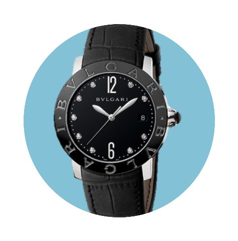 Bulgari Bulgari Stahl 37 mm schwarz Dia ...