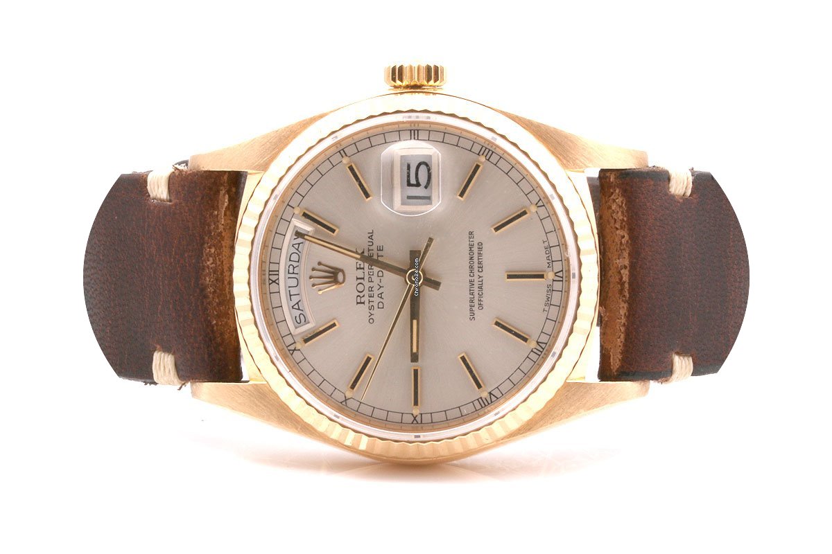 Rolex Mens 18K Day-Date President - Cham...