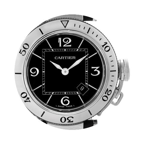 Cartier Pasha Seatimer Steel Rubber Ladi...