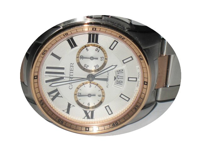 Cartier Calibre Chronograph 18K Rose Gol...