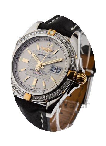 Breitling Cockpit with Diamond Bezel...