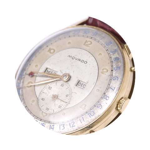 Movado vintage triple date...