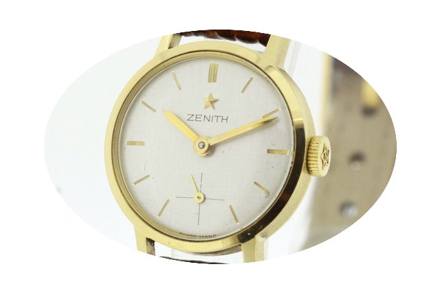 Zenith Vintage Ladies Watch solid 18K Ye...