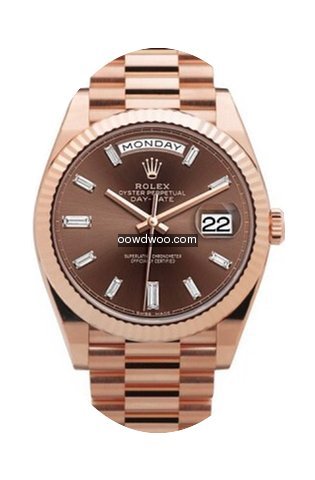 Rolex Day-Date 40 Chocolate Diamond Dial...
