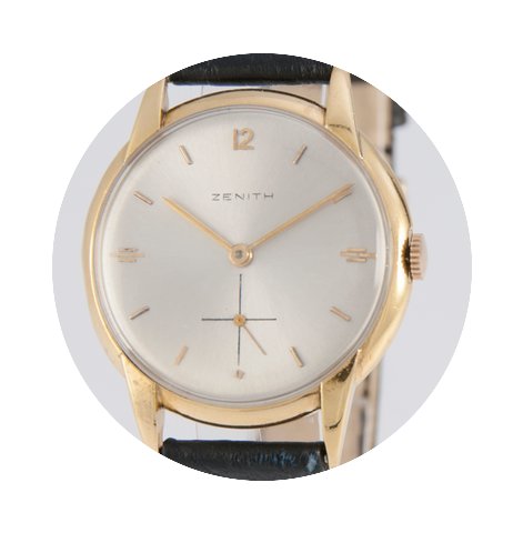 Zenith 1945 Vintage 33mm Gold 18k - Cali...