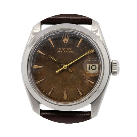 Rolex 6466 Oysterdate Brown Tropical Dia...
