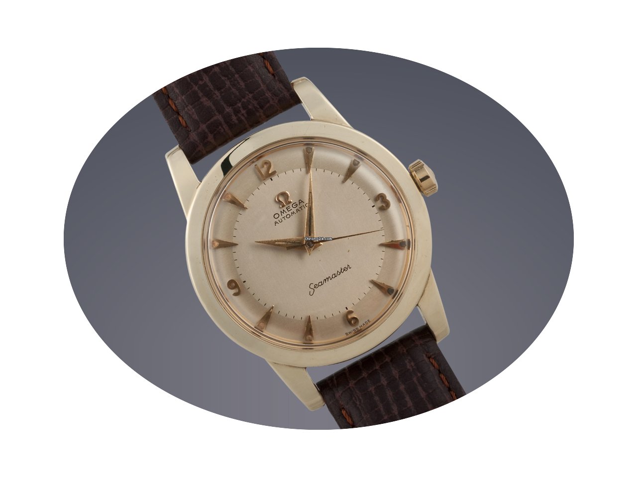 Omega Seamaster gold capped automatic 'B...