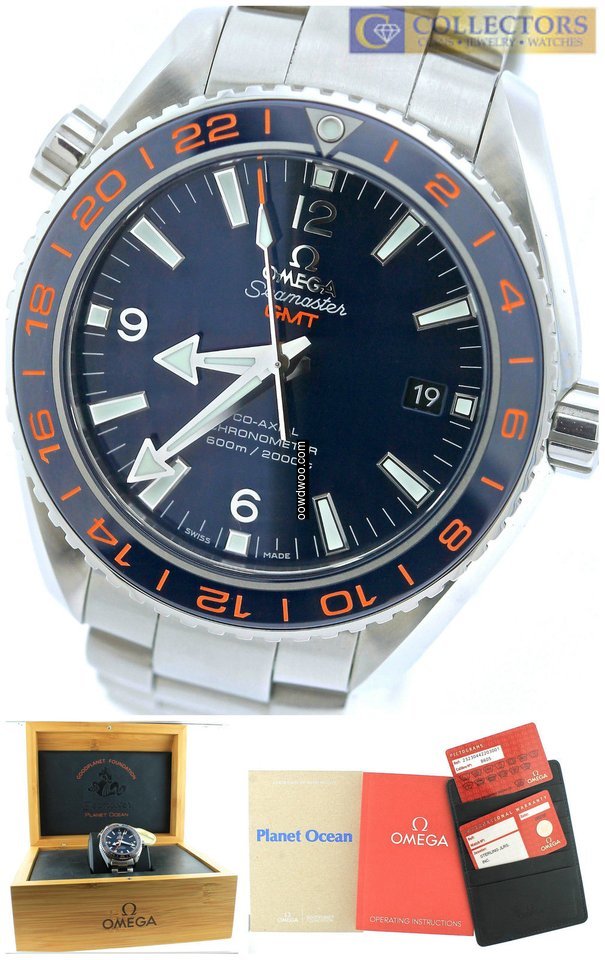 Omega Seamaster Planet Ocean GMT 600m Bl...