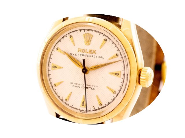 Rolex Vintage Oyster Perpetual 14k Yello...