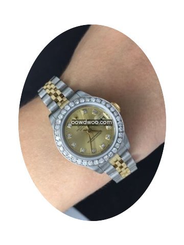 Rolex Datejust Dial &bezel 1.5 Carat 18 ...