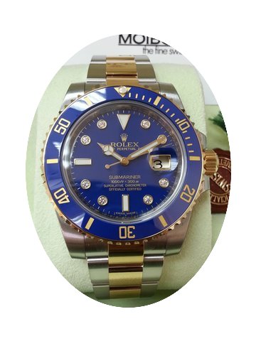 Rolex 116613LB Blue Gold Steel Ceramic S...