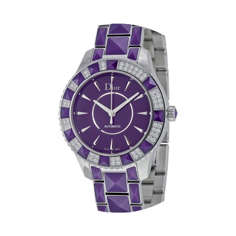 Dior Christal Purple Dial Diamond Purple...
