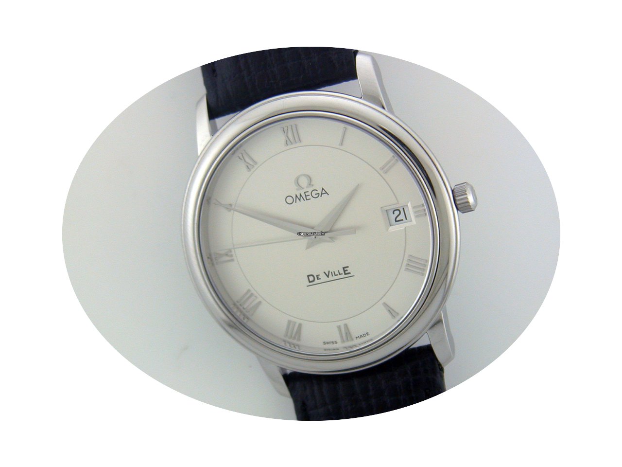 Omega DeVille Prestige steel quartz watc...