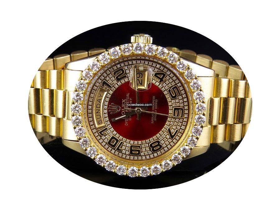 Rolex 18K Mens Yellow Gold Rolex Preside...