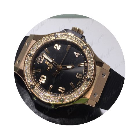 Hublot Big Bang 38mm Quartz Gold Diamond...