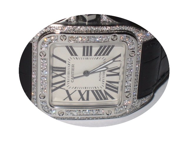 Cartier Santos 100 XL Diamonds...