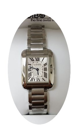 Cartier W5310022 Tank Anglaise Steel Sma...