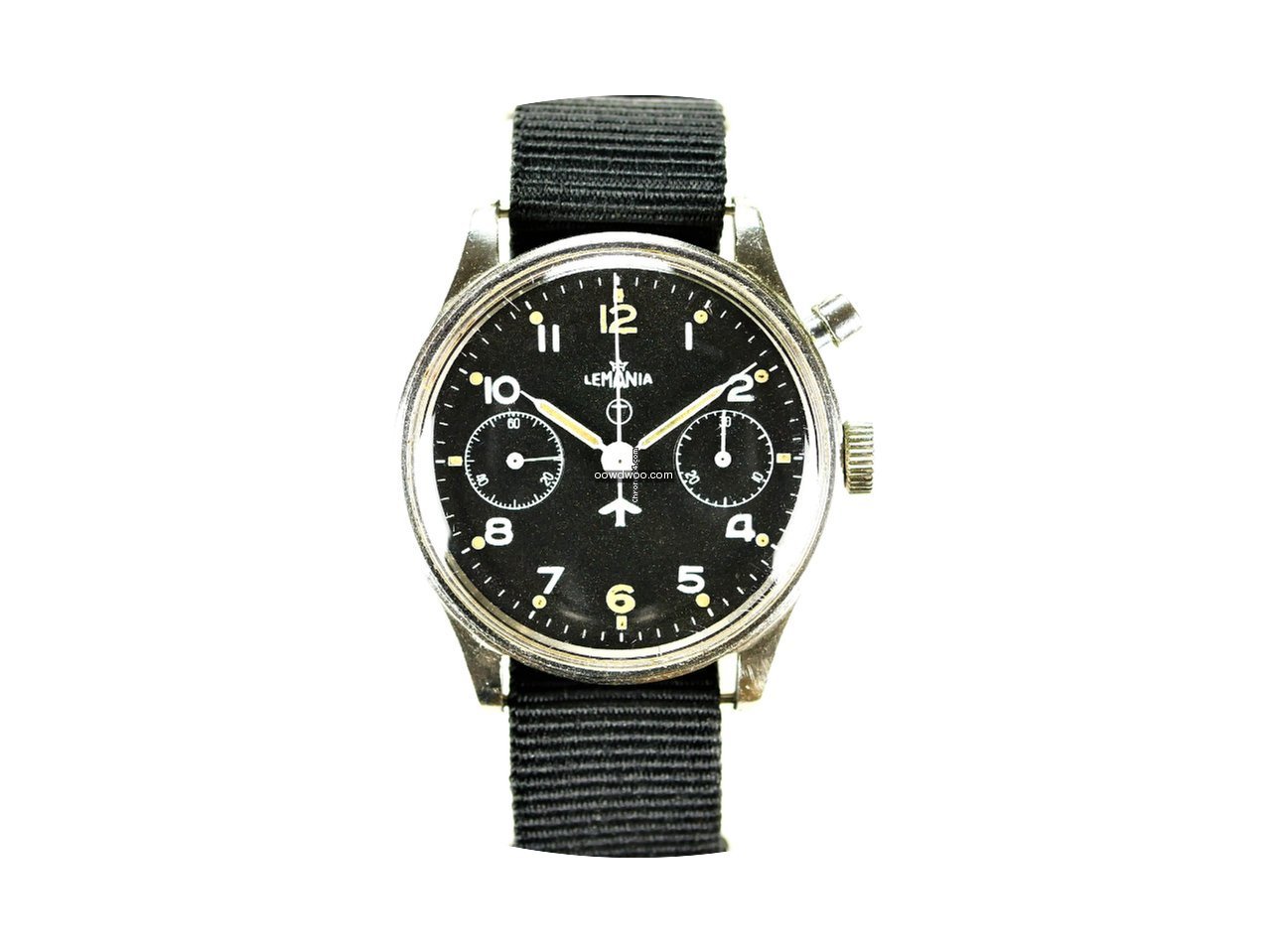 Lemania Series II Military Chronograph W...