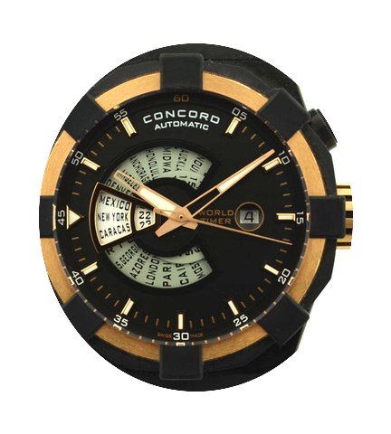 Concord C1 World Timer Rose Gold Watch...