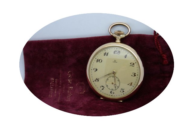 Omega Vintage 14k 585 Taschenuhr,Revisio...