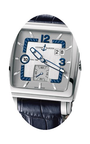 Ulysse Nardin Quadrato Dual Time Mens Wa...
