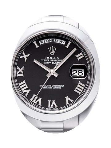 Rolex Day-Date II 218206-BLKRSP 41mm Bla...