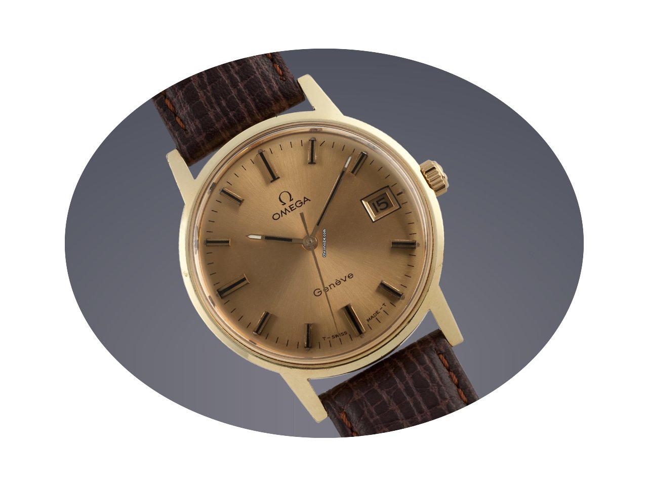 Omega Geneve gold plated manual watch...