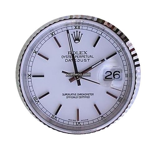 Rolex Datejust Mens Stainless Steel Whit...